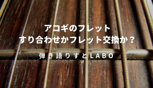 アコギのフレットとは。フレットの状態確認、フレット交換・すりあわせについて解説