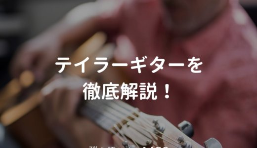 テイラー（Taylor）ギターのアコギ・エレアコの種類・特徴や他メーカーとの違いを解説
