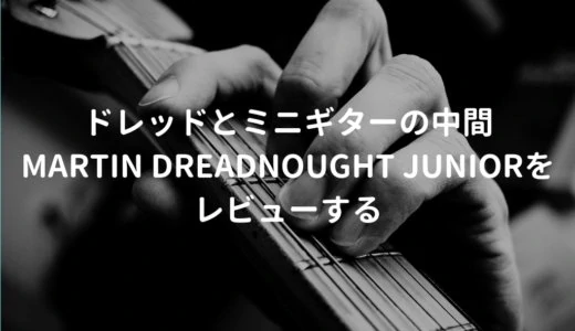 Martin Dreadnought Junior（マーチン ドレッドノートジュニア）をレビュー。10万円で買える手ごろなアコギ