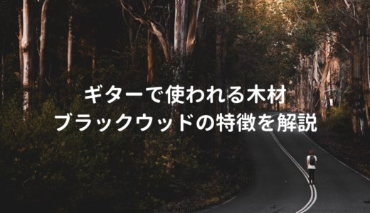 ブラックウッドのギターを解説。Maton、Cole Clarkが好んで使う木材