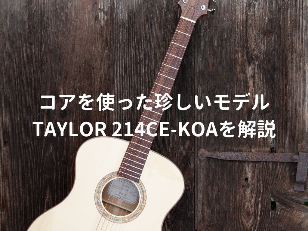 Taylor（テイラー）214ce-Koaをレビュー。10万円台で買える人気
