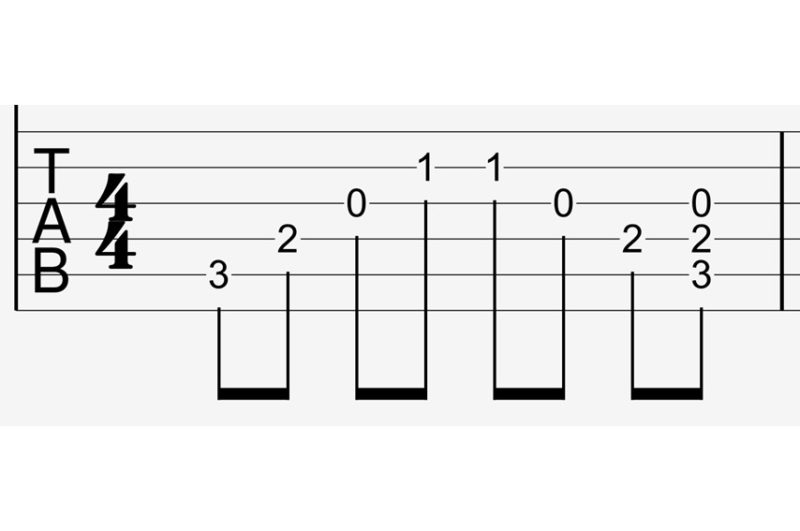 アルペジオのtab譜