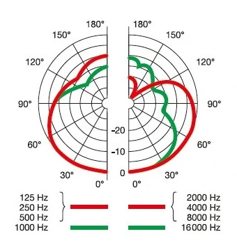 AKG D5-Y3の指向性