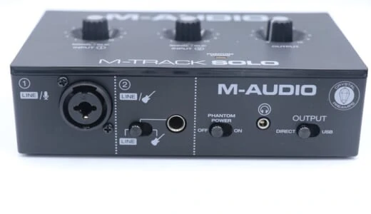 M-AUDIO M-Track Soloをレビュー。5,000円程度でちゃんと使えるオーディオインターフェイス