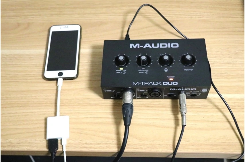 M-Audio M-Track DUOをiPhoneに接続