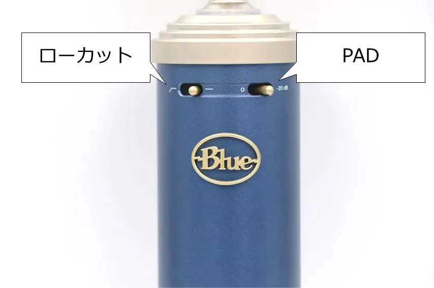 Blue Bluebird SLのローカットとPADスイッチ