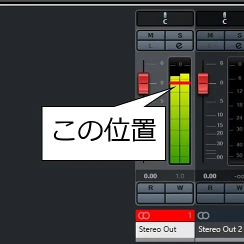 Cubase AIの音量調整の目安