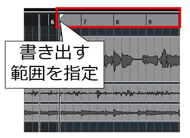 Cubase AI プロジェクトカーソル位置を設定