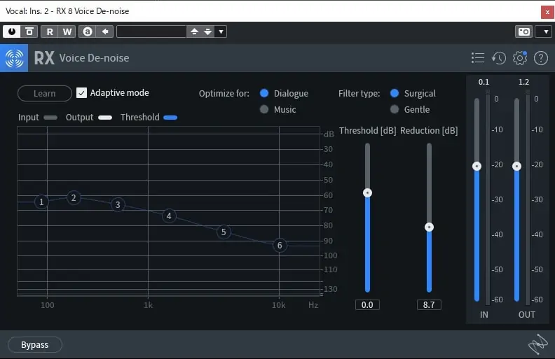 iZtope RX8 Voice de noise