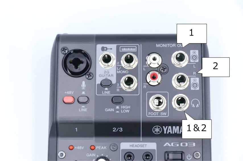 AG03MK2とCUBASEのオーディオコネクションの連携2