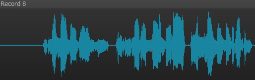 Universal Audio Voltでエフェクトなしの録音波形