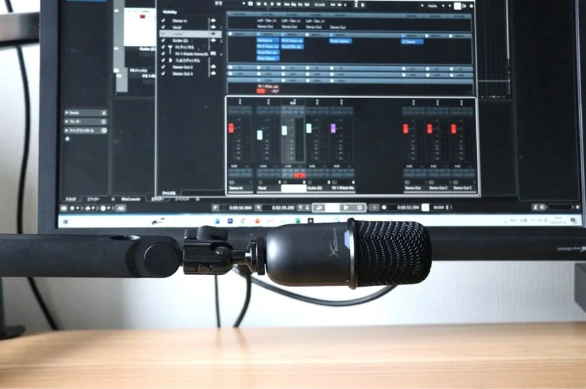 Elgato Wave Mic Arm LPでディスプレイ下にマイクを設置した