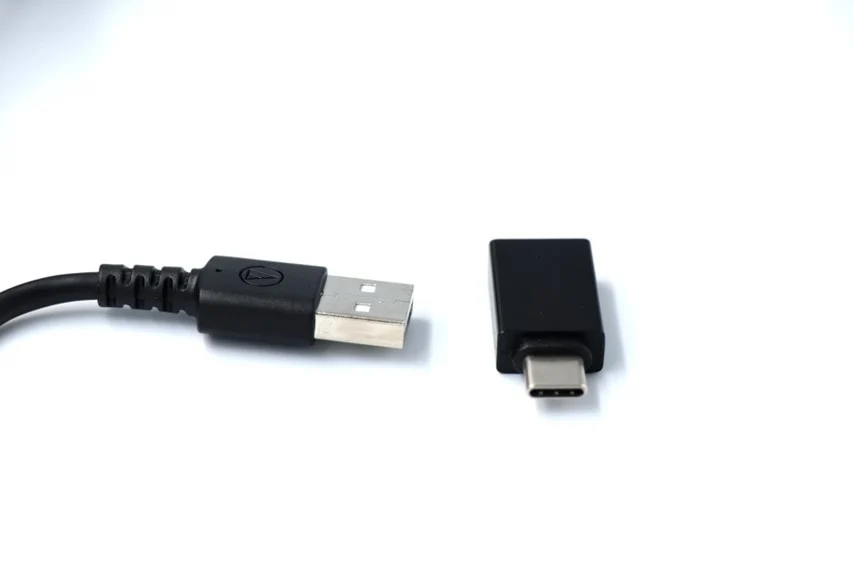 audio technica ATH-M50xSTS-USBのUSB端子はAとCで変えられる