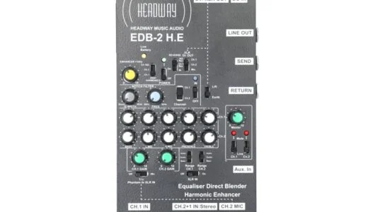 Headway Music Audio EDB-2 H.Eをレビュー。2系統の入出力に対応した多機能なアコギ用プリアンプ