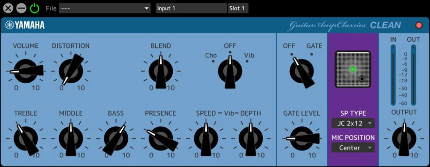 Steinberg dspMixFxのギターアンプシミュレーター