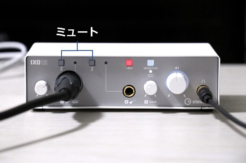 Steiberg iXO12のミュートスイッチ
