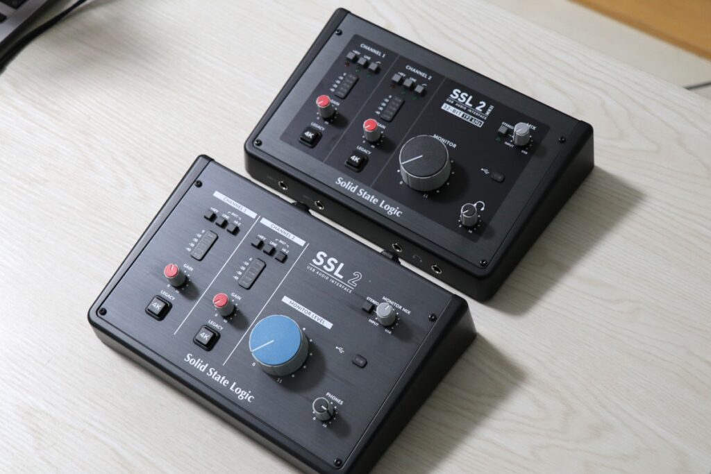 初代SSL2とSSL2MKII