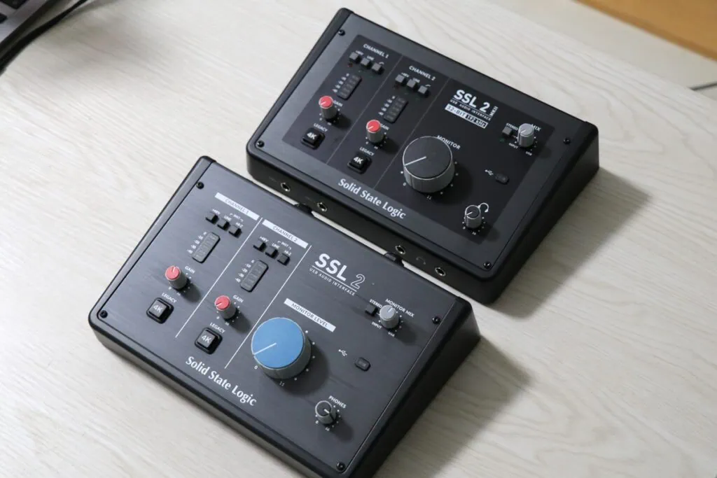 初代SSL2とSSL2MKII