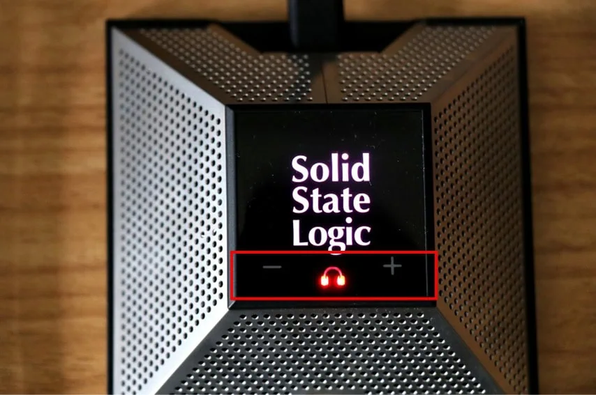 SSL Connex ヘッドホンのボリュームを調整